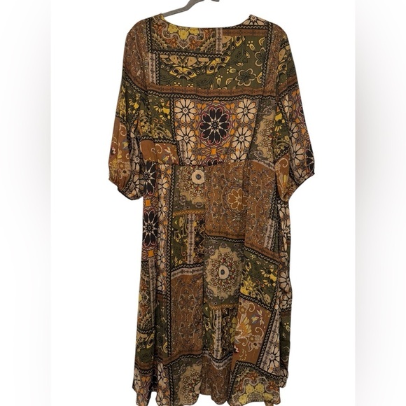 Bloomchic Surplice Neck Floral Print Dress - Picture 2 of 7